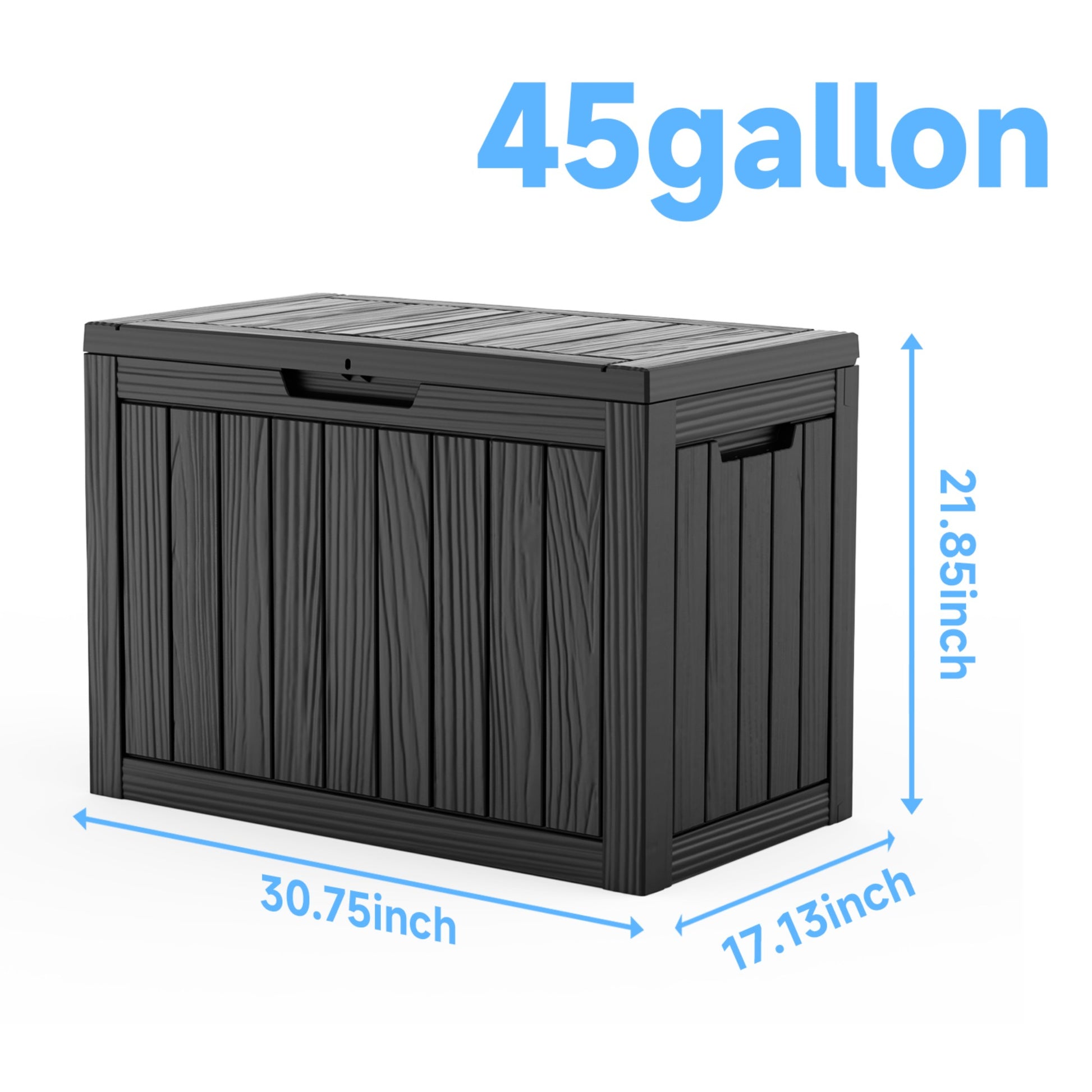 Water Resistant Resin Lockable Deck Box