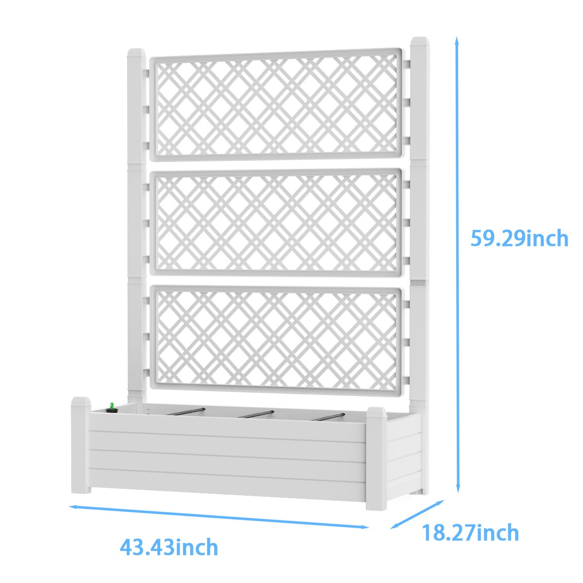 Garden Bed, Outdoor Planter Box for Vegetables, Flowers & Herbs, Raised Planter Multiple Sizes