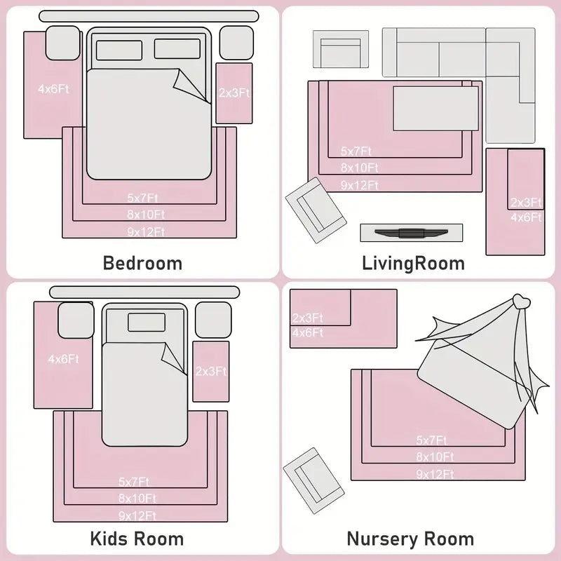 Black Butterfly Floral Washable Area Rug, Low Pile Non-Slip Indoor Carpet for Living Room & Bedroom