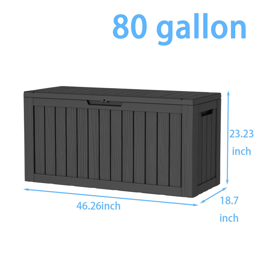 Water Resistant Resin Lockable Deck Box