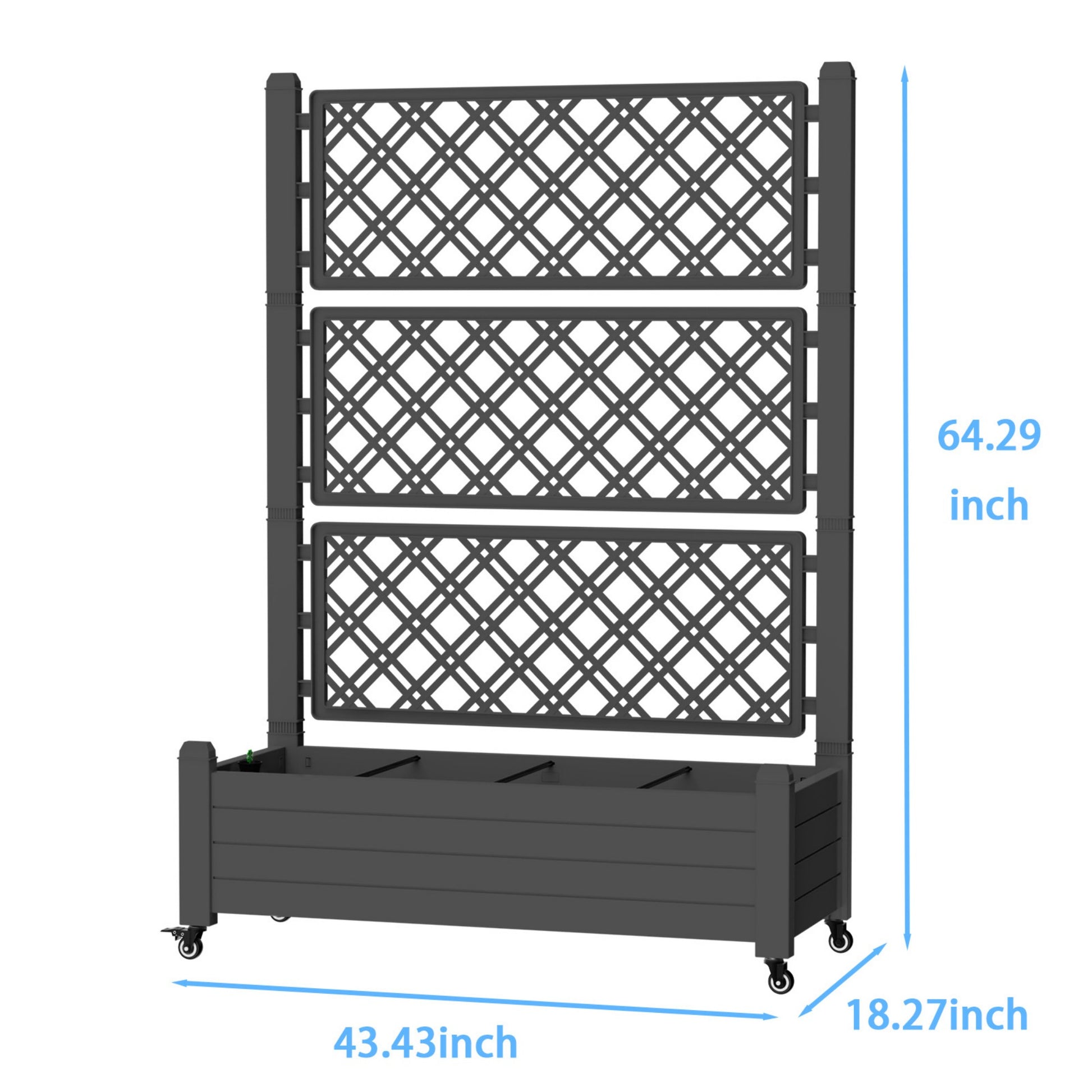 Garden Bed, Outdoor Planter Box for Vegetables, Flowers & Herbs, Raised Planter Multiple Sizes