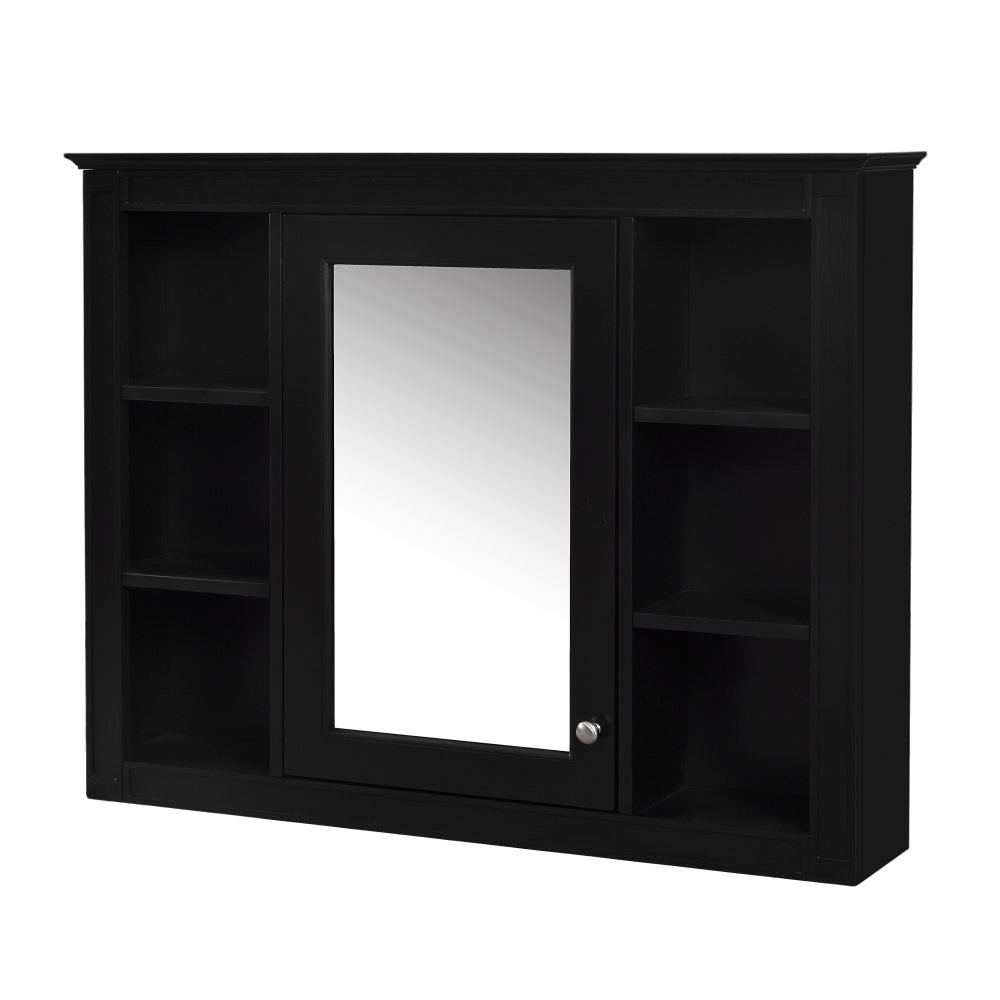 Chic Crate-Tall Bathroom Storage Cabinet – Freestanding Cabinet w/ 2 Different-Size Drawers & Adj. Shelf | MDF Painted Finish | White