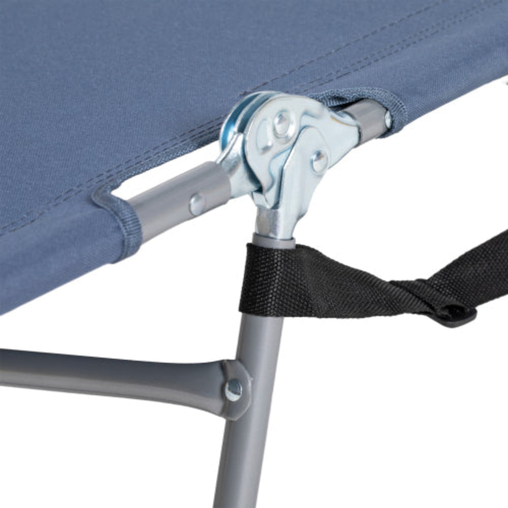 Folding Beach Lounge Chair with Face Hole & Arm Slots, Adjustable Sun Lounger with Pillow for Patio, Garden, Beach & Pool, Gray