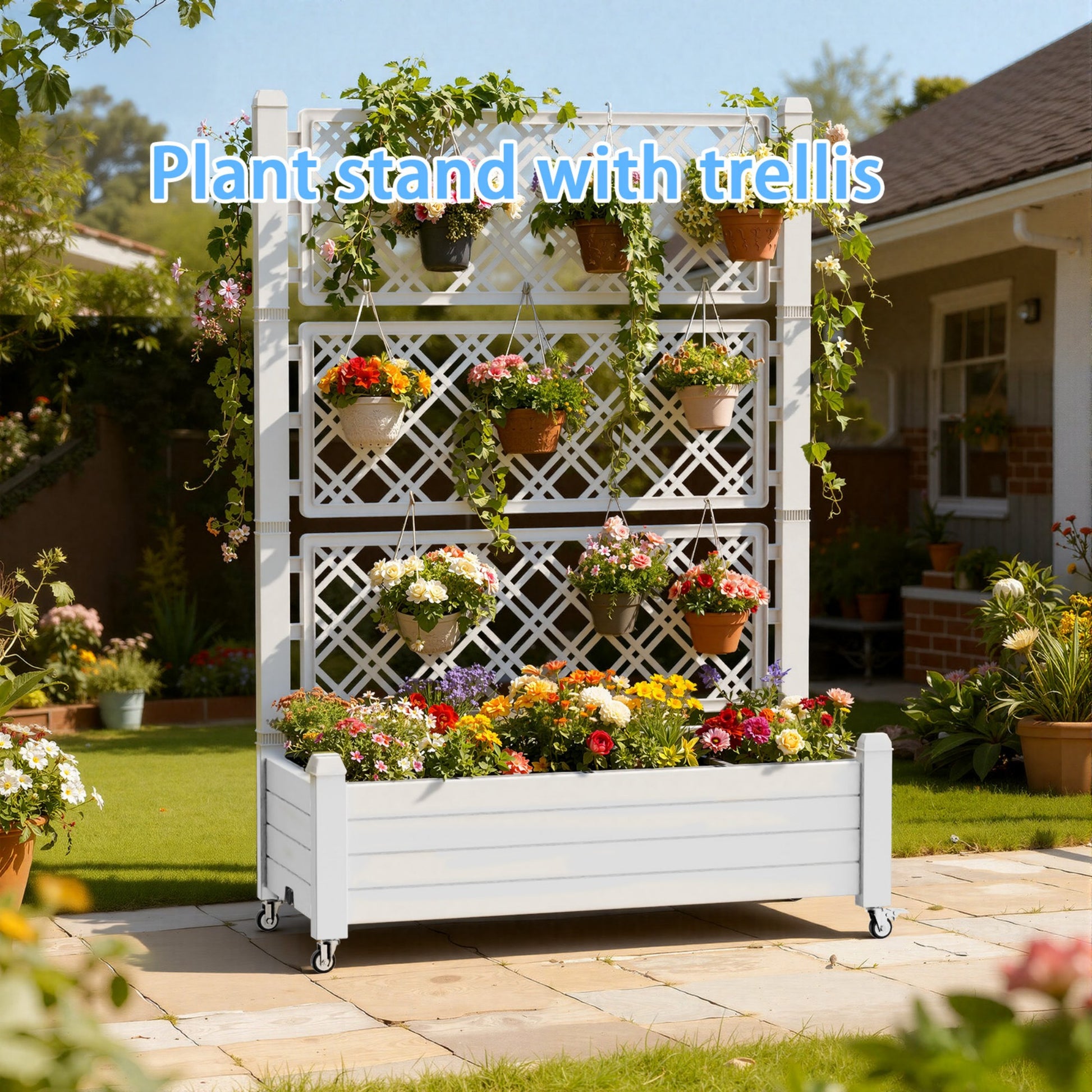 Garden Bed, Outdoor Planter Box for Vegetables, Flowers & Herbs, Raised Planter Multiple Sizes