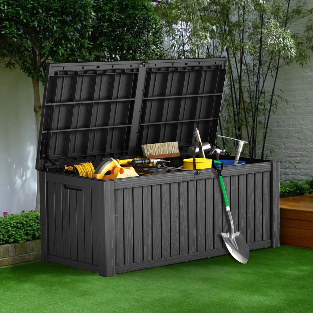 Chic Crate-150-Gal Water Resistant Resin Lockable Deck Box