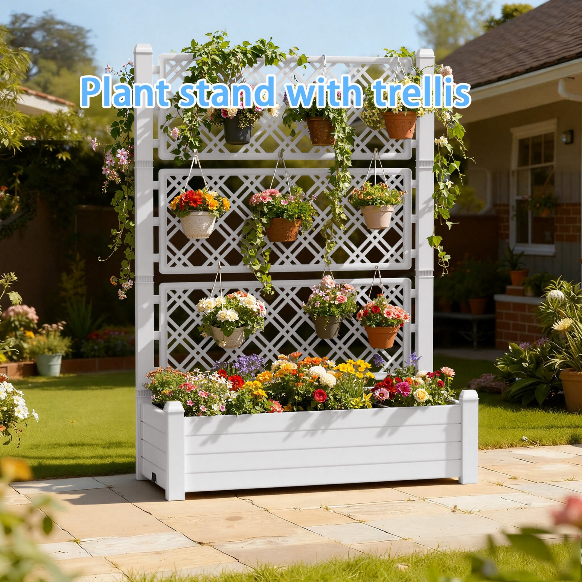 Garden Bed, Outdoor Planter Box for Vegetables, Flowers & Herbs, Raised Planter Multiple Sizes