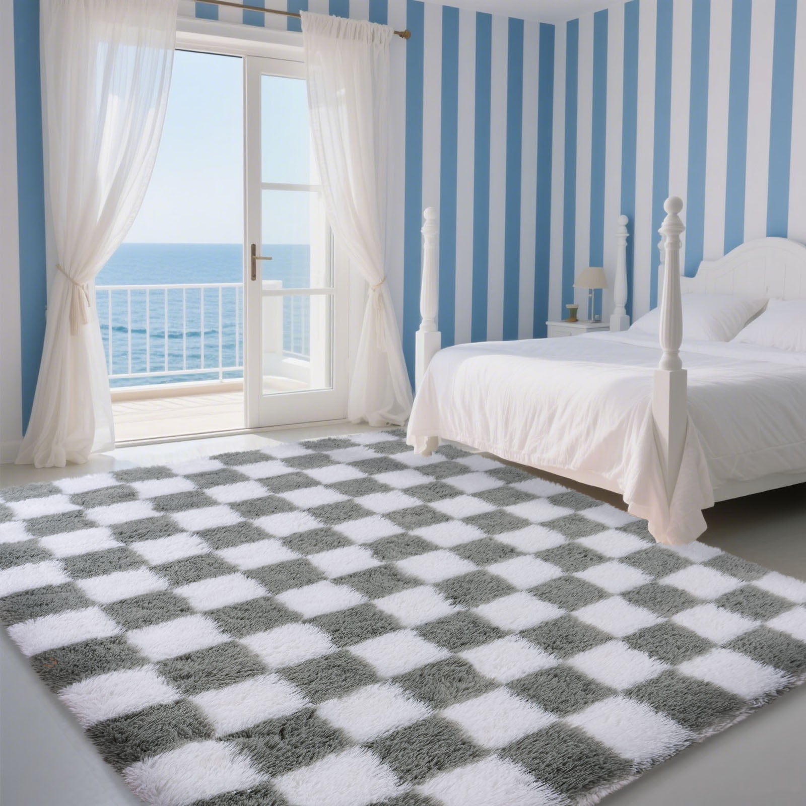 5x7ft Area Rugs for Bedroom, Soft Fluffy Shaggy Rug for Living Room Kids Room Home Decor