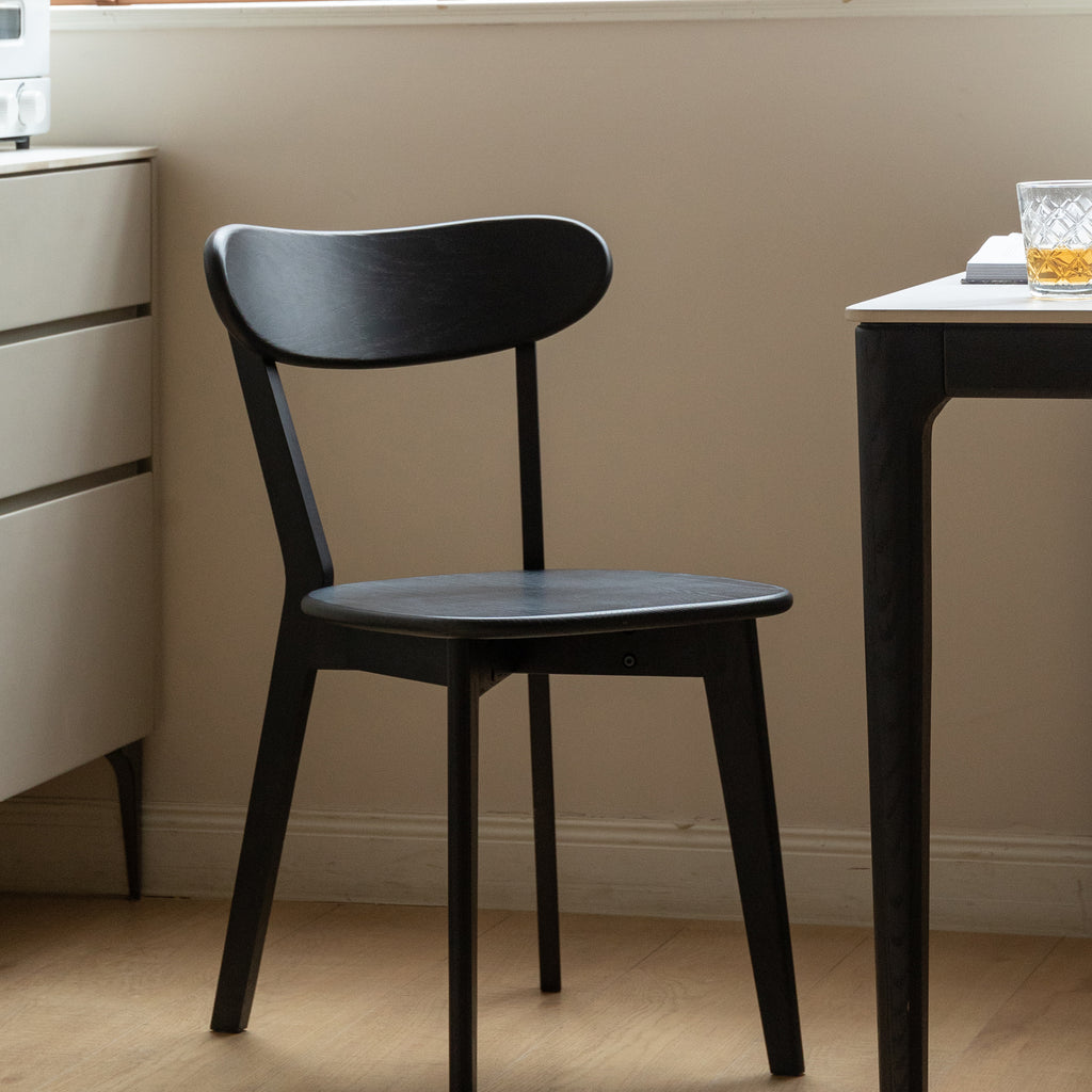 Classic Solid Oak Wood Dining Chair Minimalist Seats 47.5x55.5x78cm