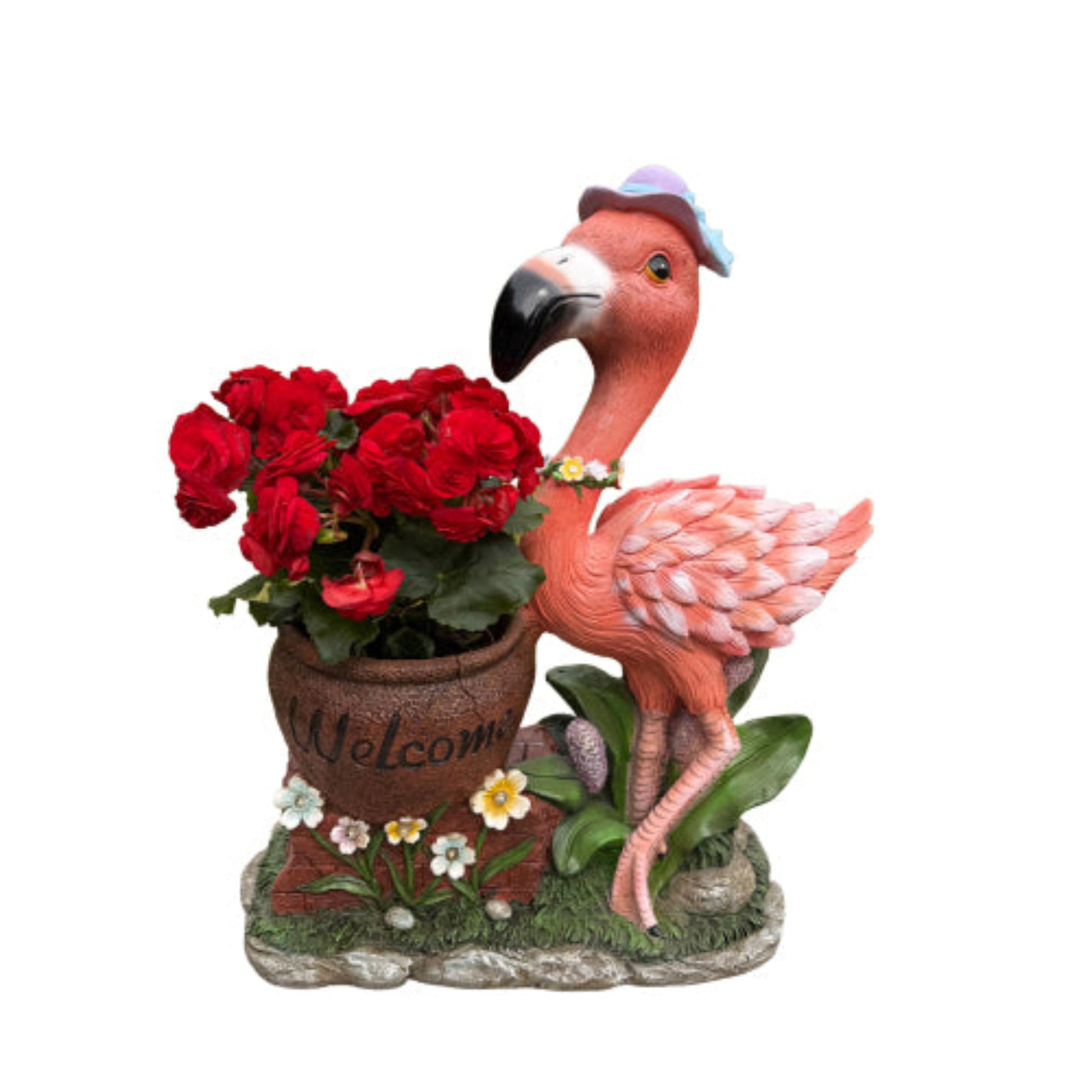 Flamingo Shape Flower Pot Planter with Creative Design