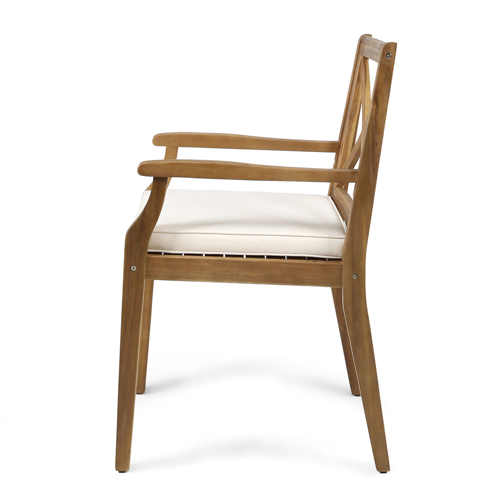 Outdoor Wicker Dining Chairs Set of 2 All-Weather Patio Chairs for Garden