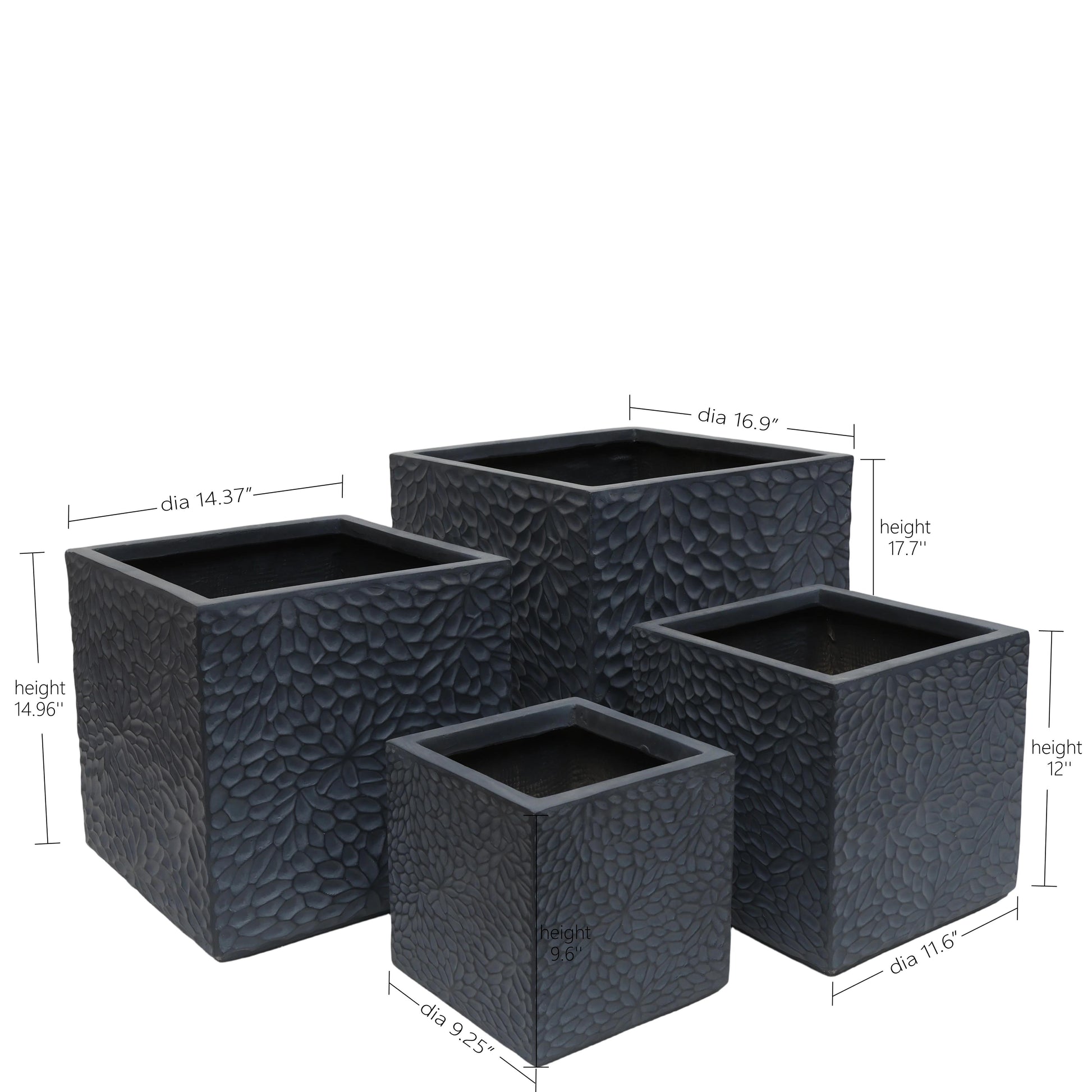 Galvanized Steel Raised Garden Bed Kit Metal Planter Box for Growing Vegetables Flowers Herbs
