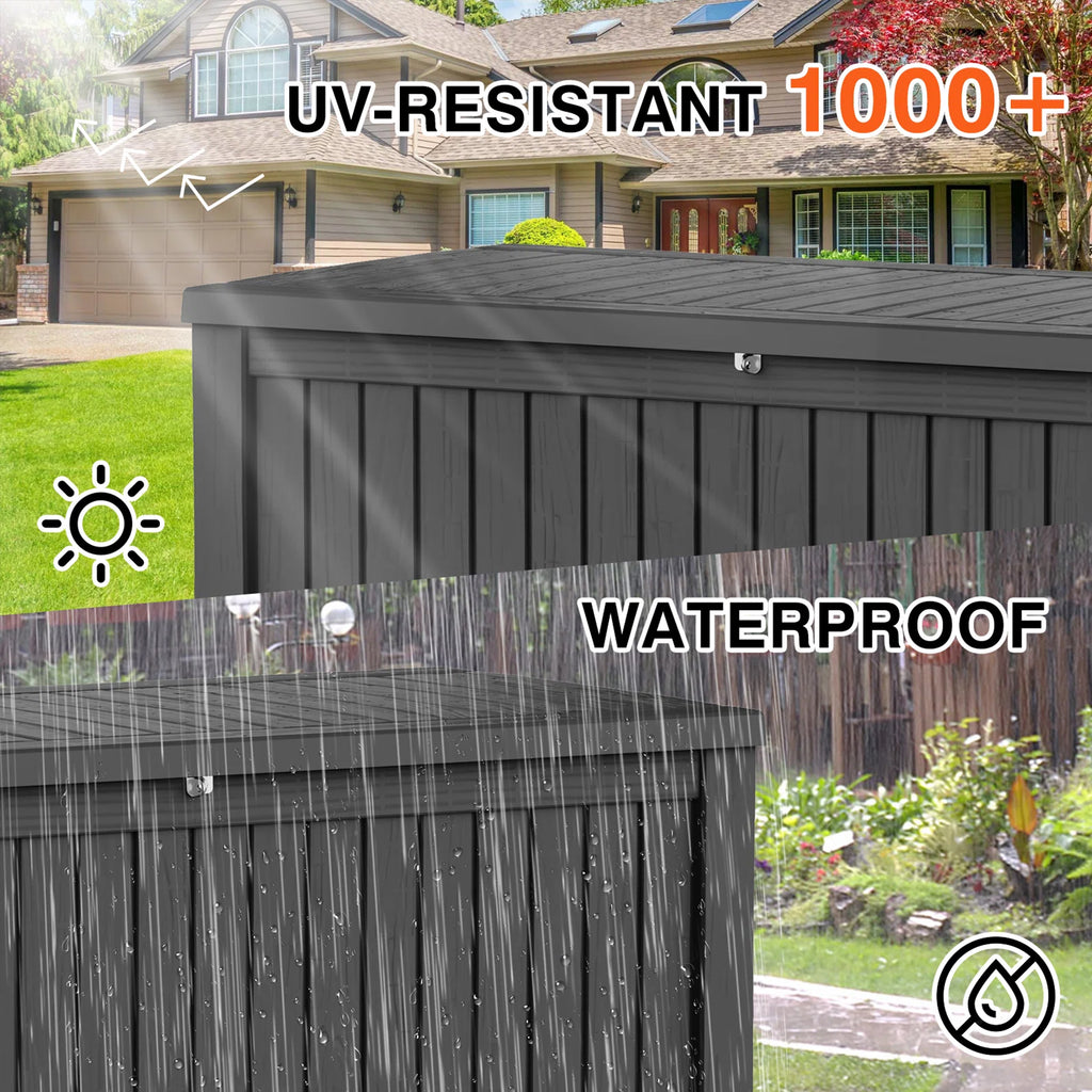 Chic Crate-150-Gal Water Resistant Resin Lockable Deck Box