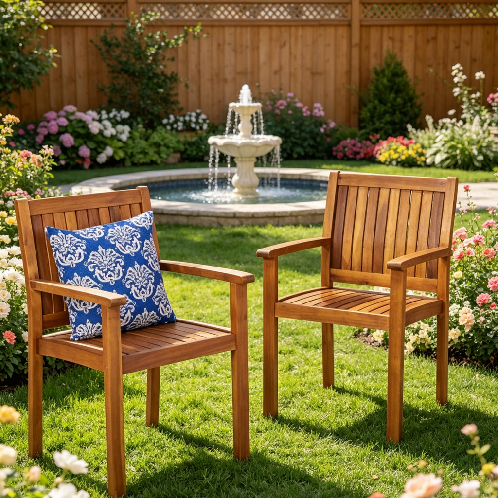 Modern Upholstered Dining Chairs Set of 2 High Back Side Chairs for Dining Room