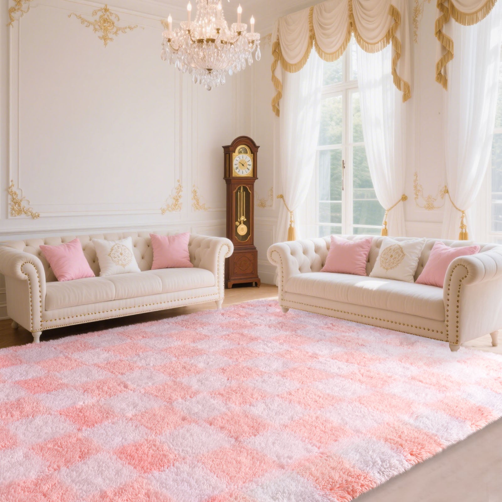 Super Soft Shaggy Rugs Fluffy Carpet, Modern Plush Area Rug for Living Room Bedroom Kids Room