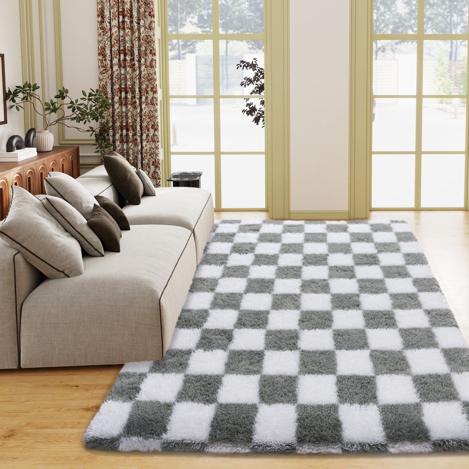 5x7ft Area Rugs for Bedroom, Soft Fluffy Shaggy Rug for Living Room Kids Room Home Decor