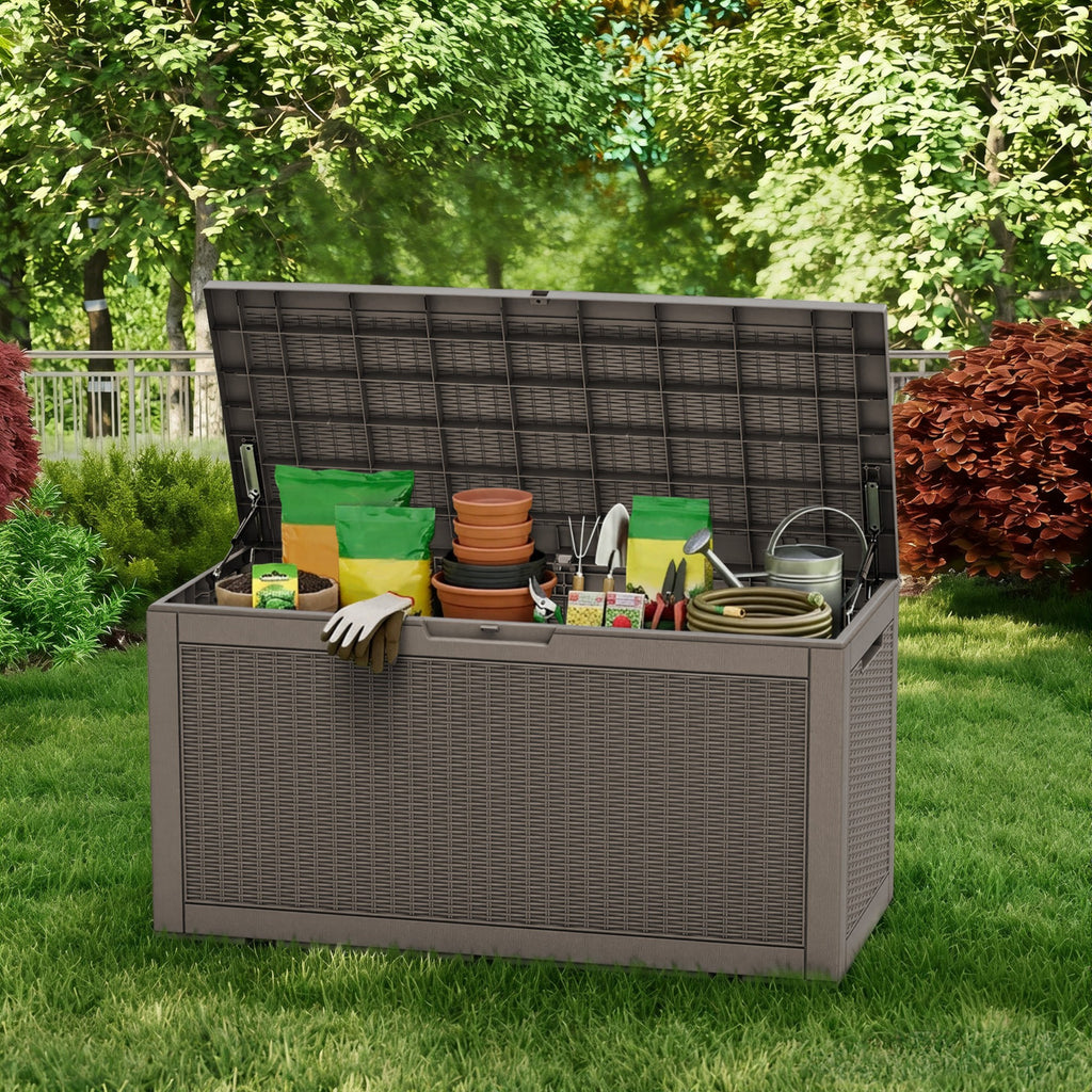 Water Resistant Resin Lockable Deck Box