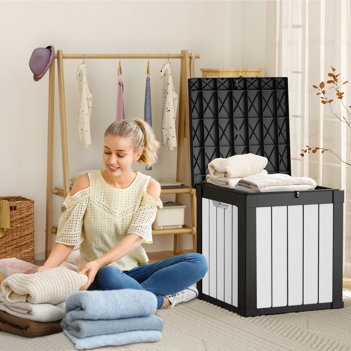 Chic Crate-50 Gallon Plastic Deck Box