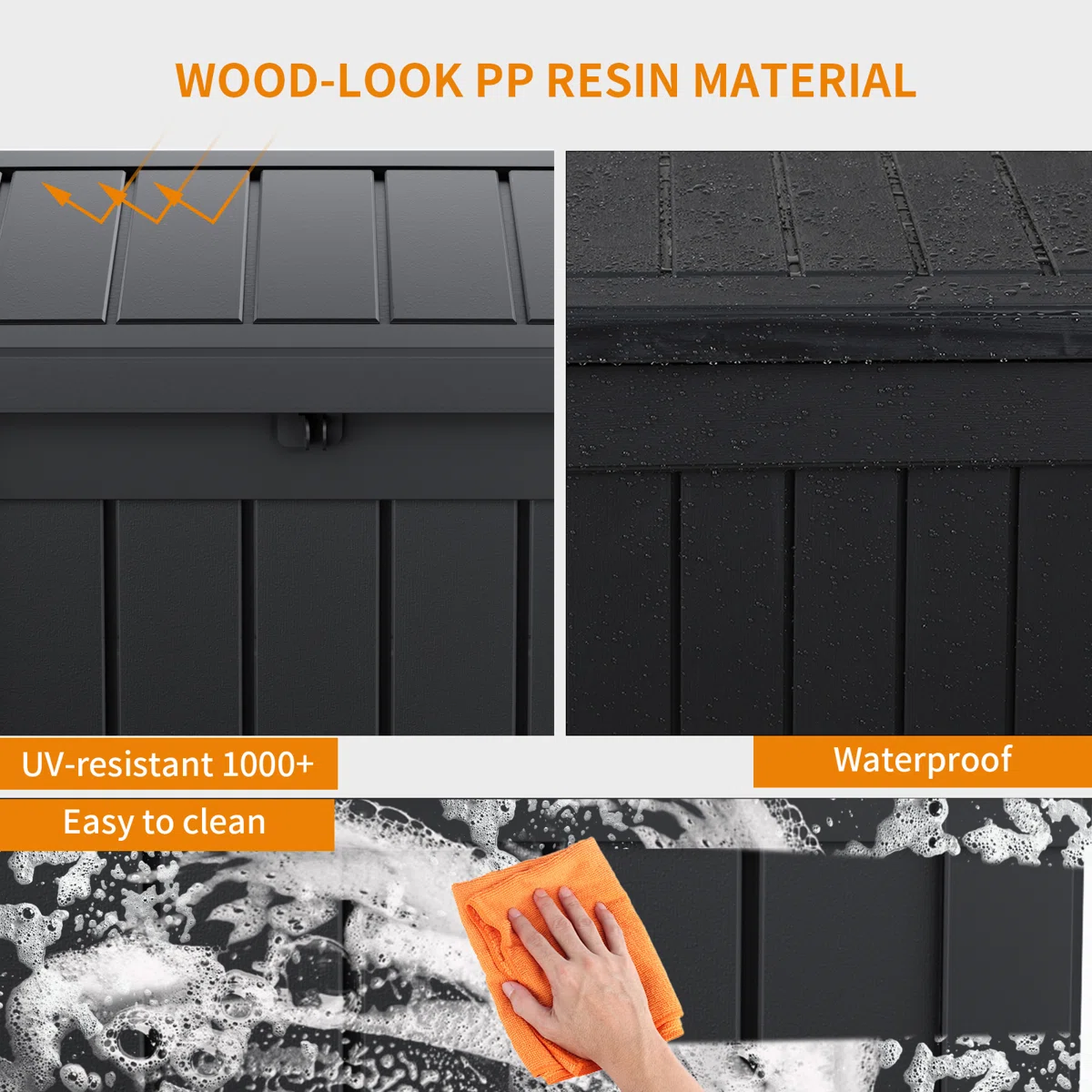 Chic Crate-50 Gallon Plastic Deck Box