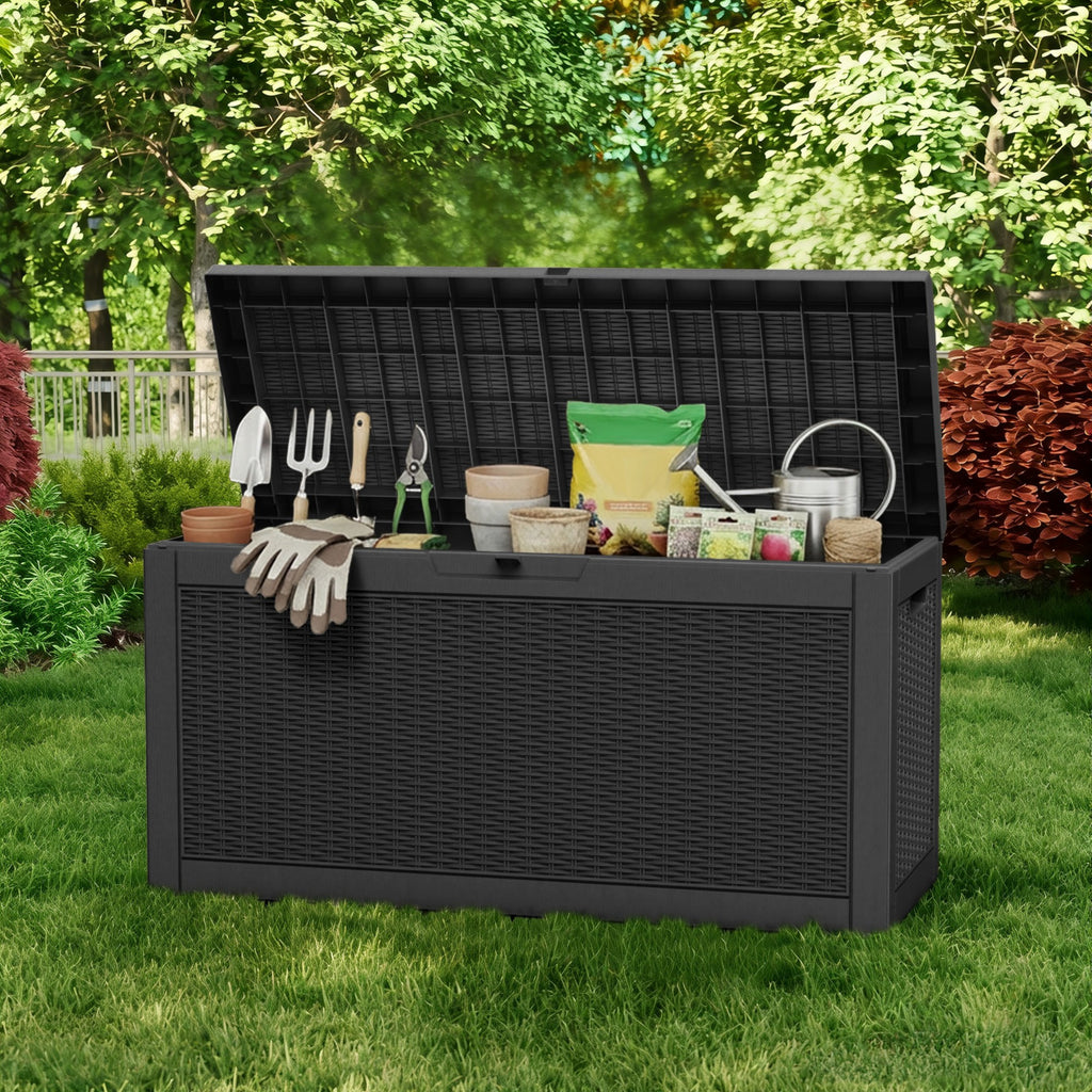 Water Resistant Resin Lockable Deck Box