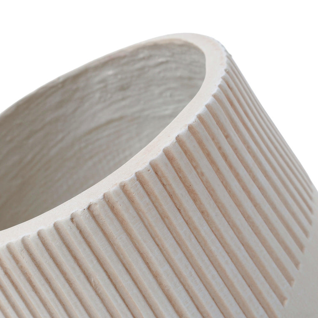 Outdoor Planter Pots Set Modern MGO Design with Drainage for Home Garden Patio Decoration