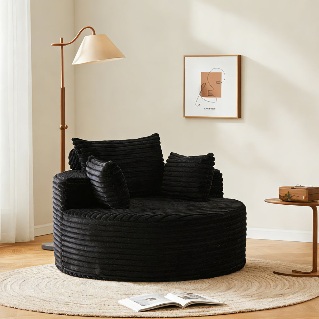 Ultra Soft Fluffy Sleeper Chair Comfort Single Sofa for Living Room Bedroom and Lounge