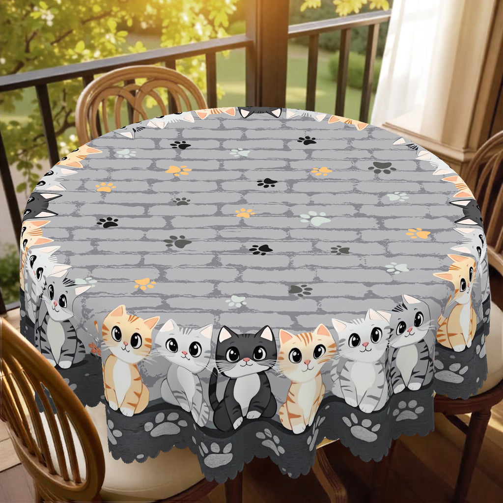 Home Farmhouse Rustic Animals Cat Dog Dresser Scarf for Dining Table, Kitchen Party Farmhouse Decor