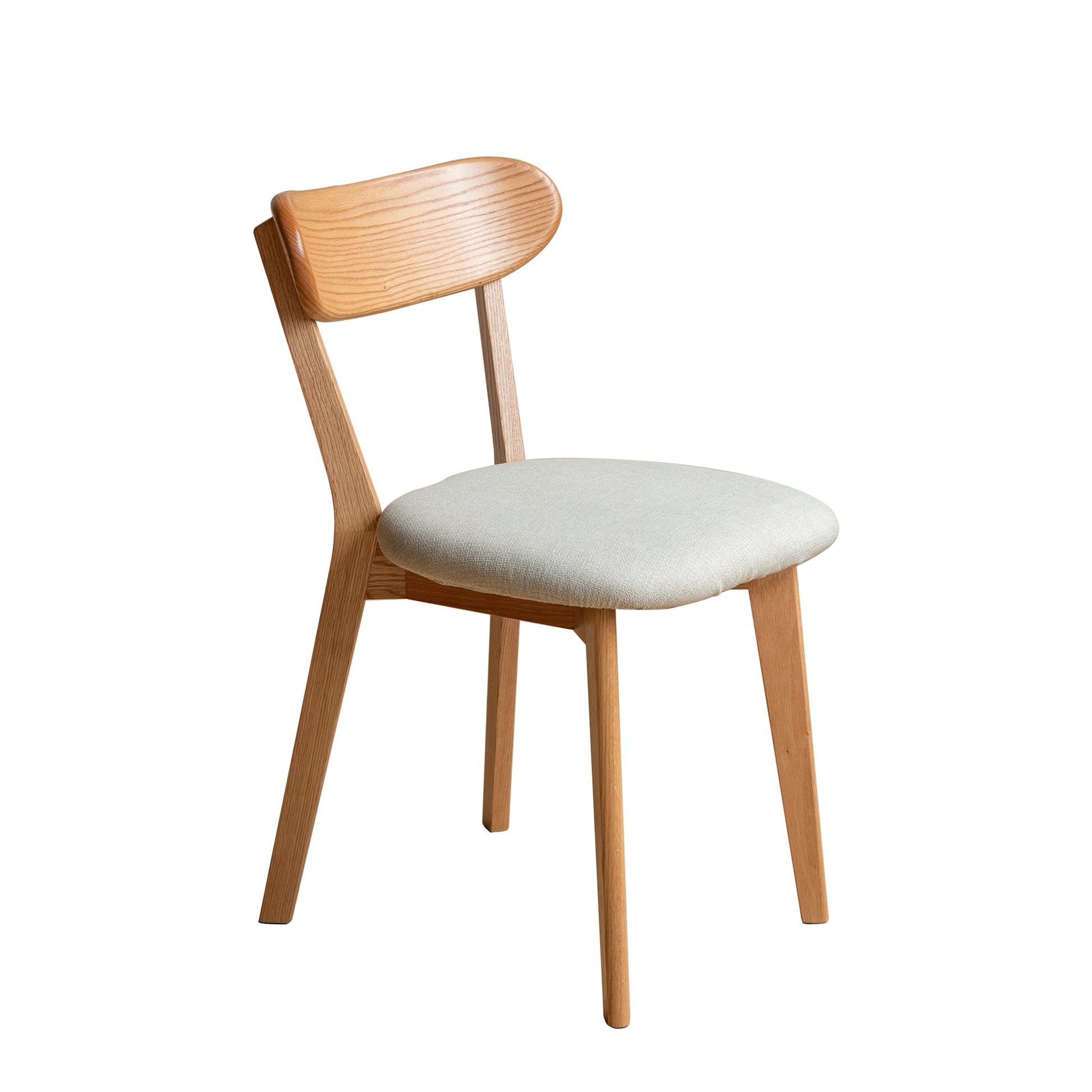 Set of 2 Classic Solid Oak Wood Dining Chairs Indoor 47.5x55.5x78cm