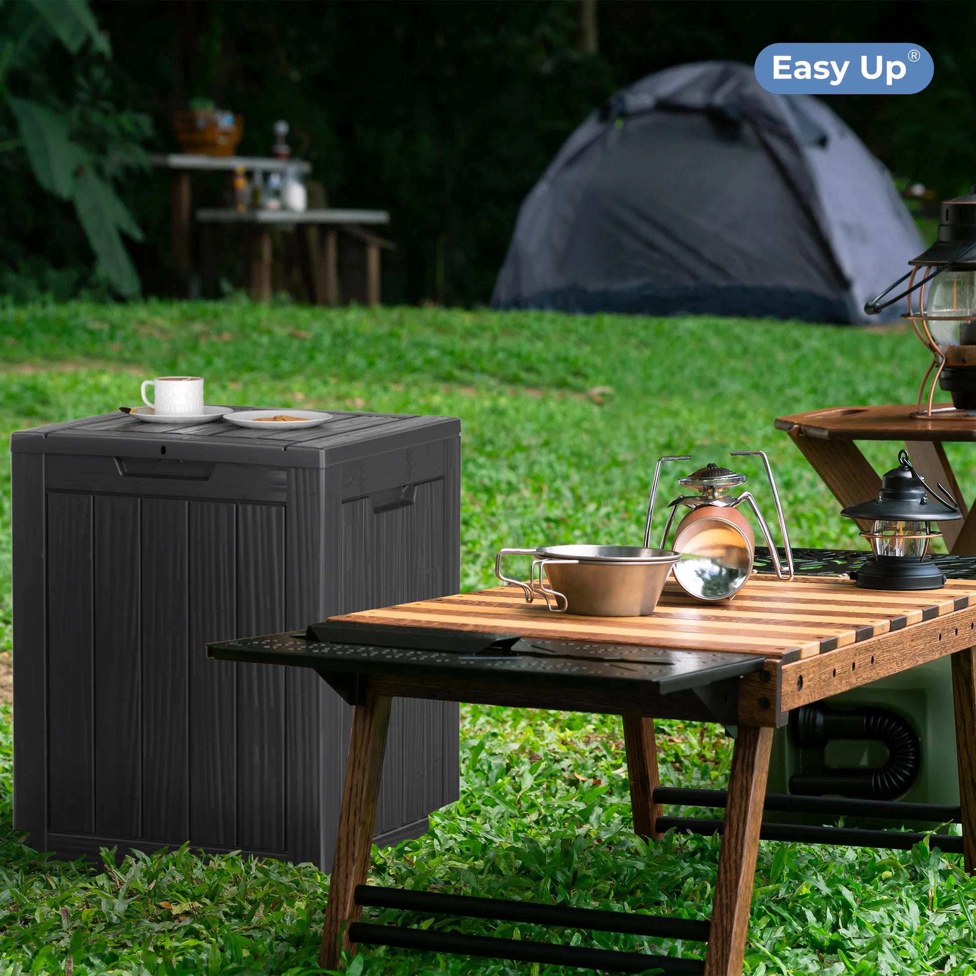 Chic Crate - 18.11'' W 28 Gallons Water Resistant Resin Lockable Deck Box