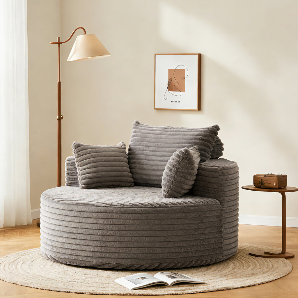 Ultra Soft Fluffy Sleeper Chair Comfort Single Sofa for Living Room Bedroom and Lounge