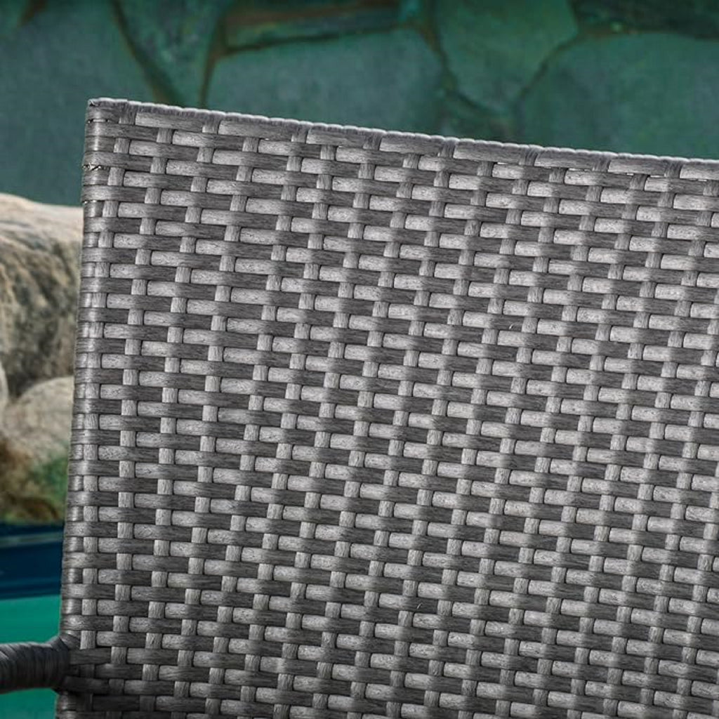 Hand-Woven PE Wicker Stacking Chairs for Modern Outdoor Dining & Garden
