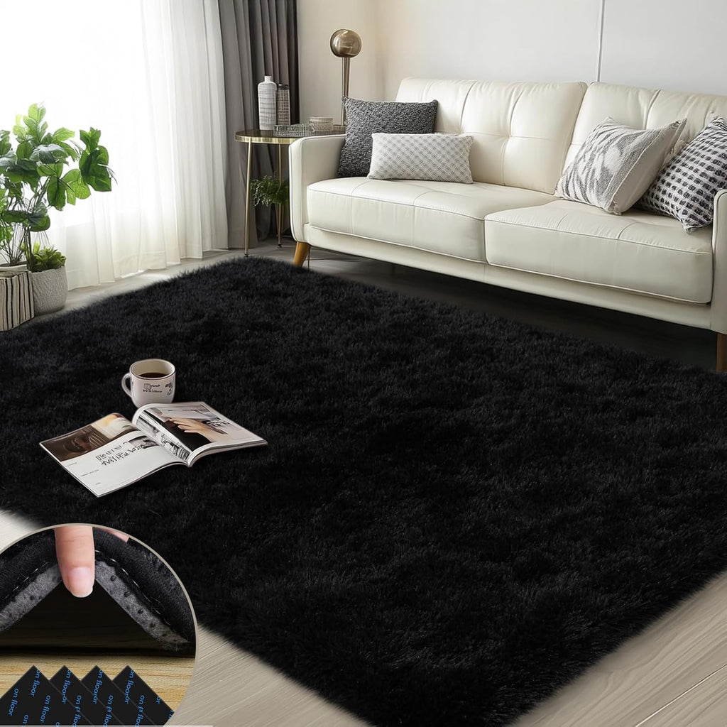 3x5 Fluffy Area Rugs for Living Room Bedroom, Soft Shag Kids Rug Small Carpet Home Decor
