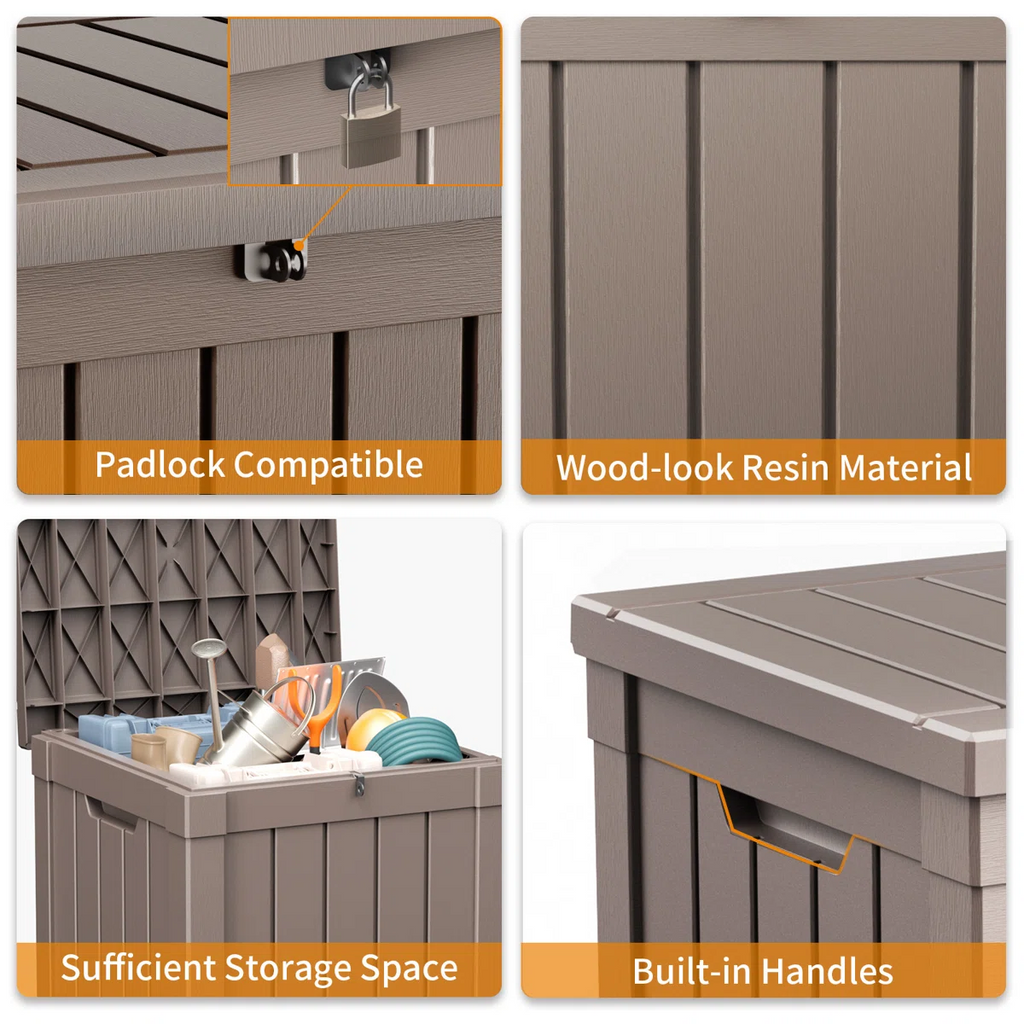 Chic Crate-50 Gallon Plastic Deck Box