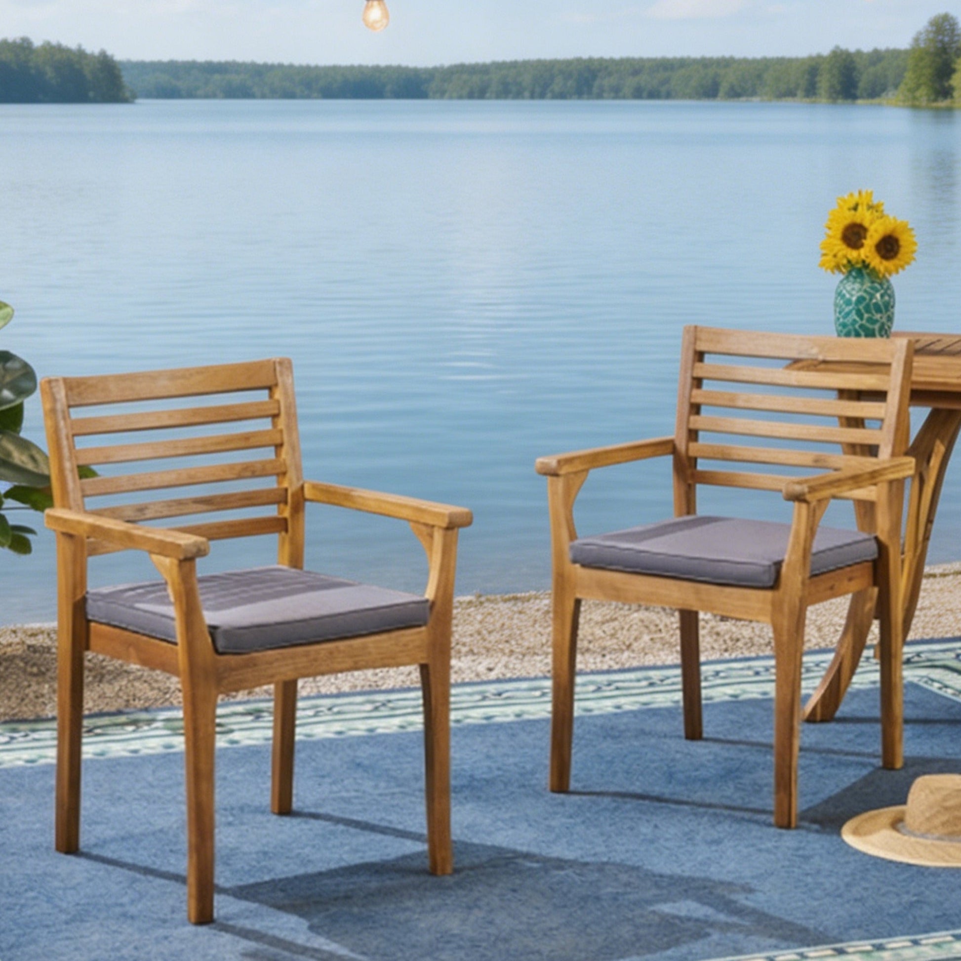 Contemporary Dining Chairs Set of 2 Upholstered Side Chairs with Sturdy Frame