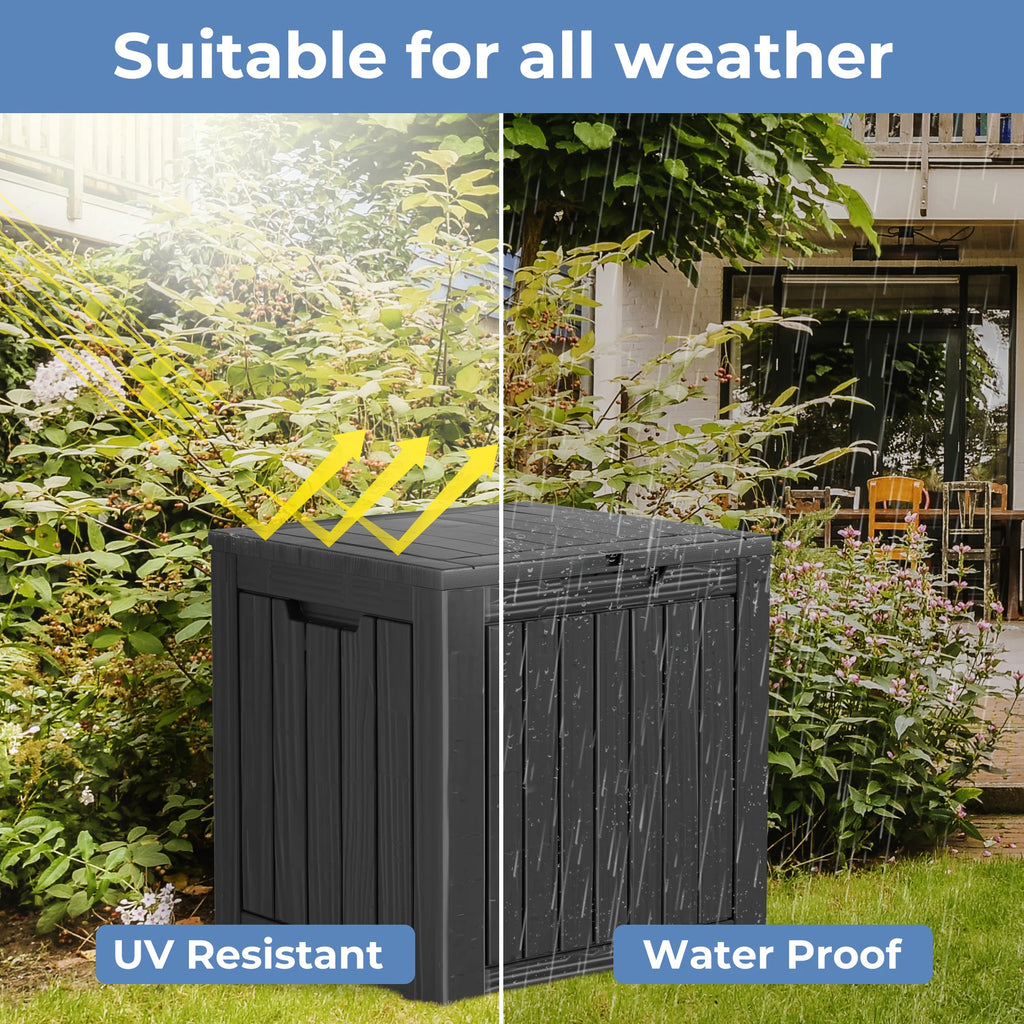 Chic Crate - 17.09'' W 30 Gallons Water Resistant Resin Lockable Deck Box