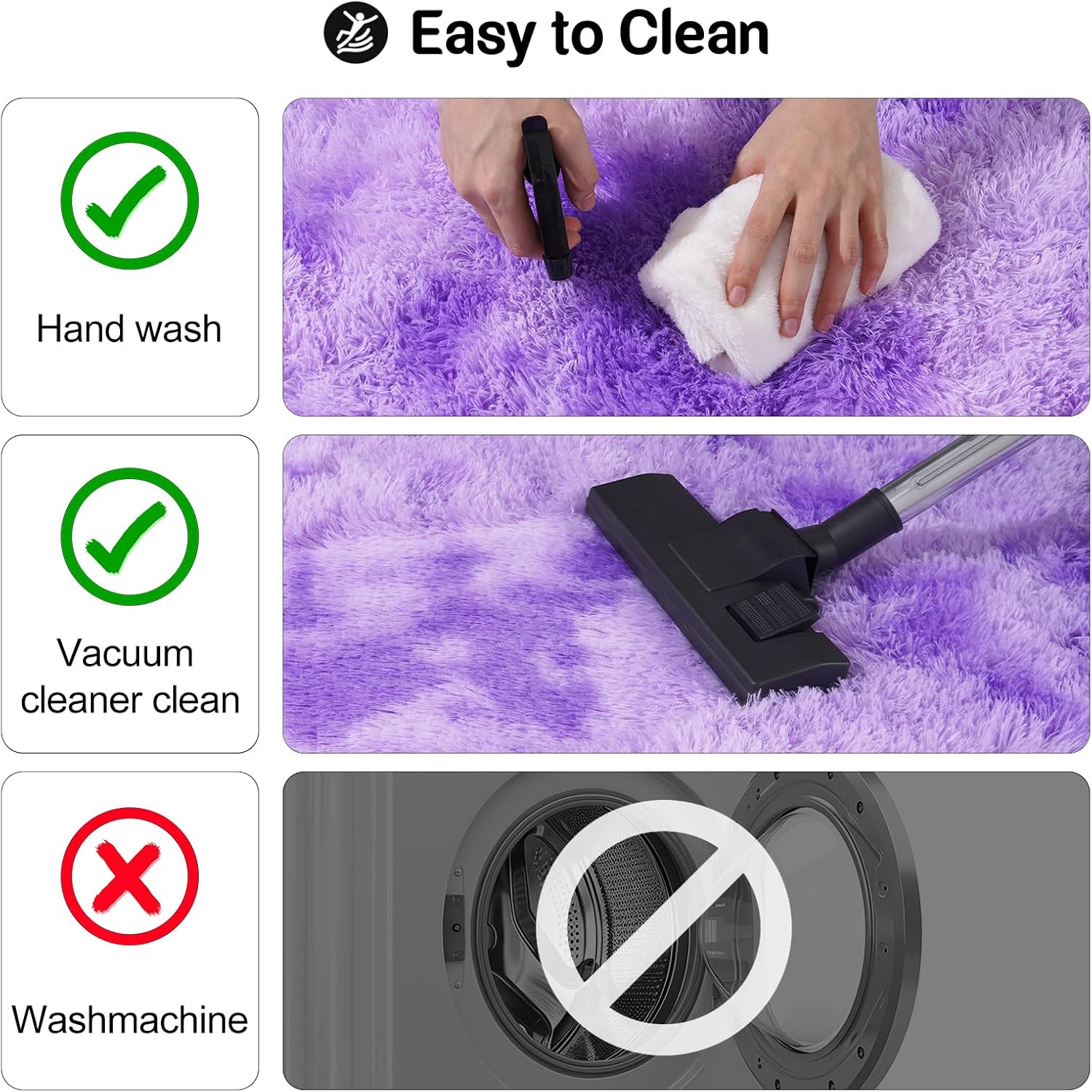 3x5 Fluffy Area Rugs for Living Room Bedroom, Soft Shag Kids Rug Small Carpet Home Decor