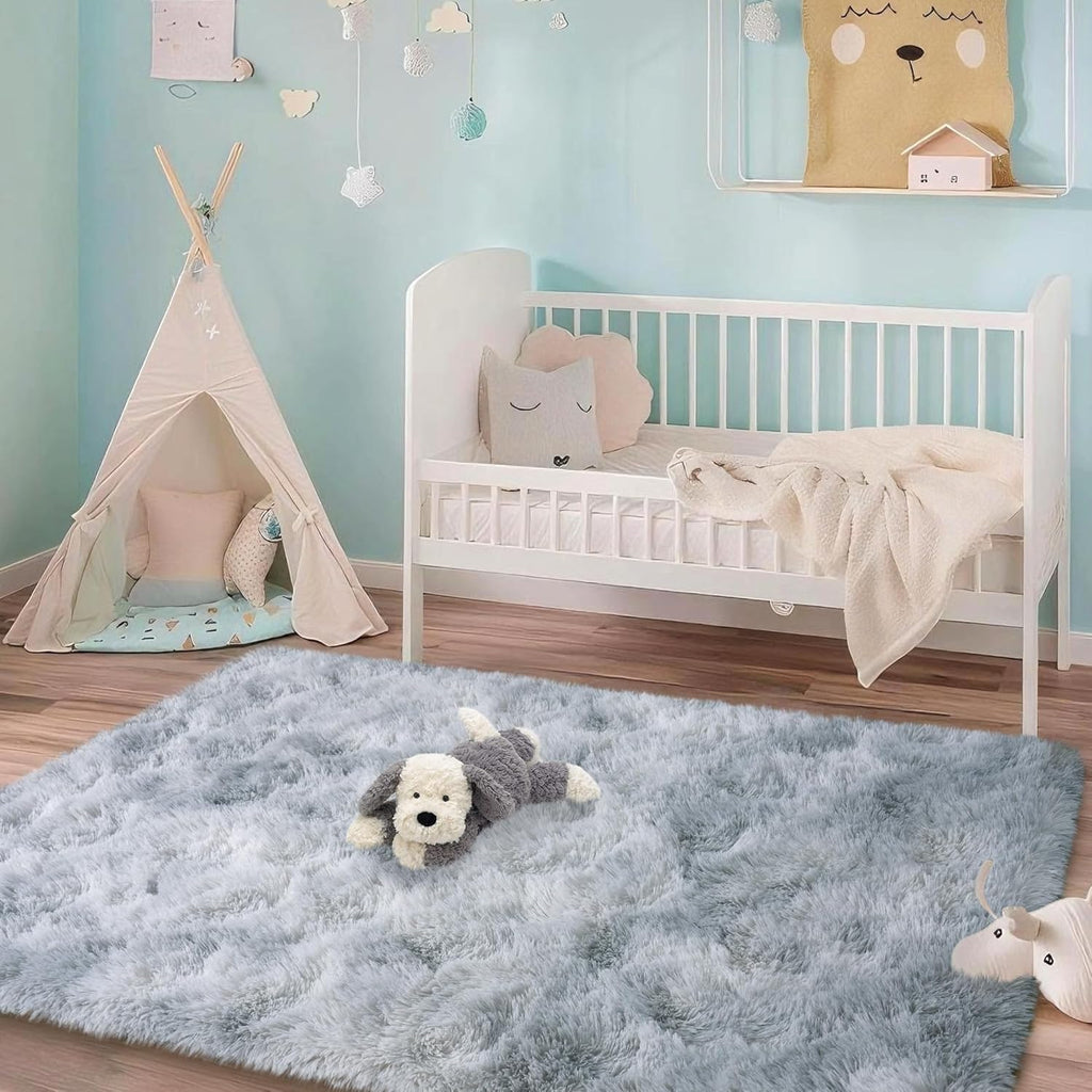 3x5 Fluffy Area Rugs for Living Room Bedroom, Soft Shag Kids Rug Small Carpet Home Decor