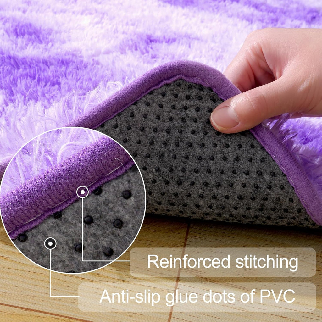 3x5 Fluffy Area Rugs for Living Room Bedroom, Soft Shag Kids Rug Small Carpet Home Decor