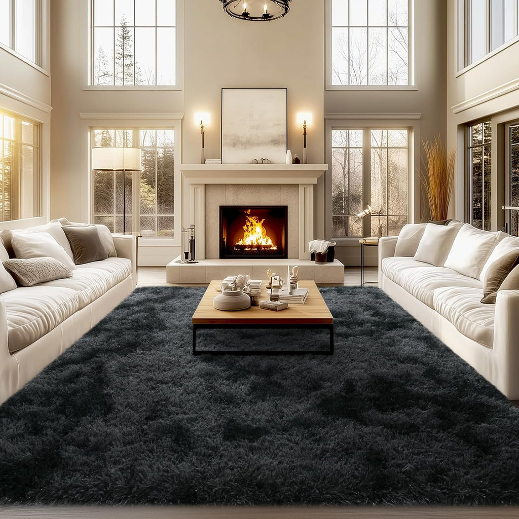 10x14ft Area Rugs for Bedroom, Fluffy Rugs for Living Room, Large Area Rug Shag Shaggy Carpet Home Decor Anti Slip