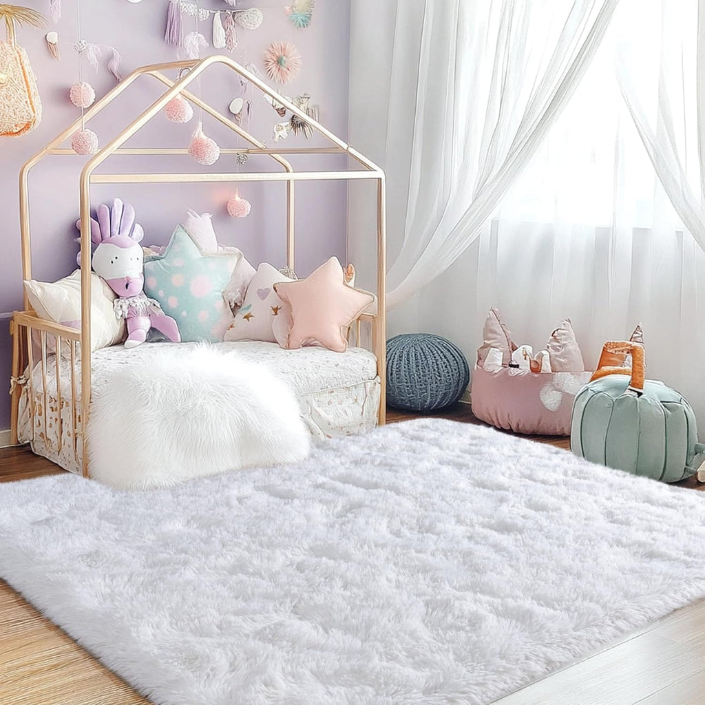 Super Soft Shaggy Rugs Fluffy Carpet, Modern Plush Area Rug for Living Room Bedroom Kids Room
