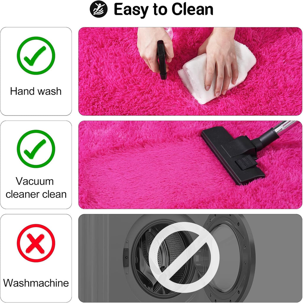 Super Soft Shaggy Rugs Fluffy Carpet, Modern Plush Area Rug for Living Room Bedroom Kids Room