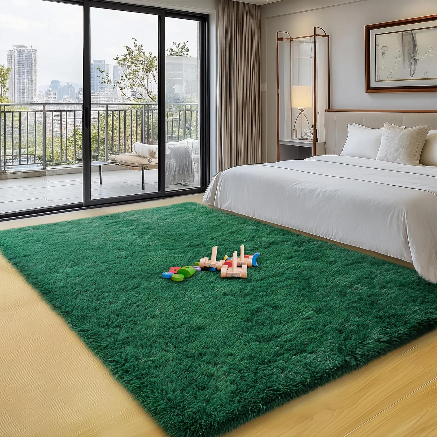 3x5 Fluffy Area Rugs for Living Room Bedroom, Soft Shag Kids Rug Small Carpet Home Decor