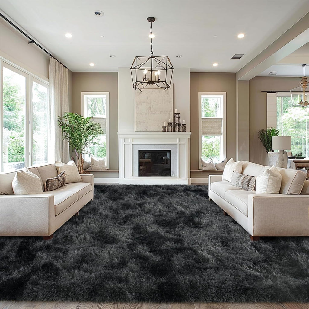 10x14ft Area Rugs for Bedroom, Fluffy Rugs for Living Room, Large Area Rug Shag Shaggy Carpet Home Decor Anti Slip