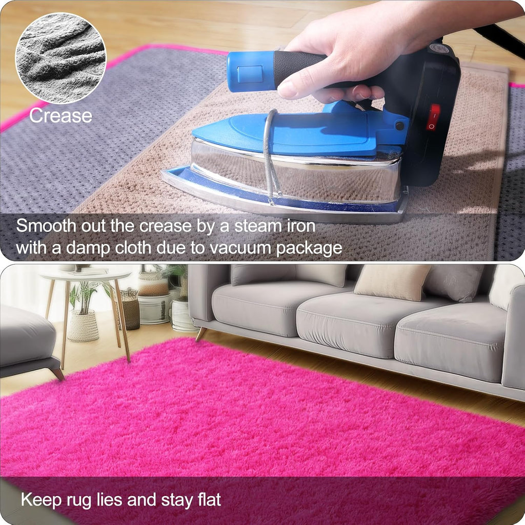 Super Soft Shaggy Rugs Fluffy Carpet, Modern Plush Area Rug for Living Room Bedroom Kids Room
