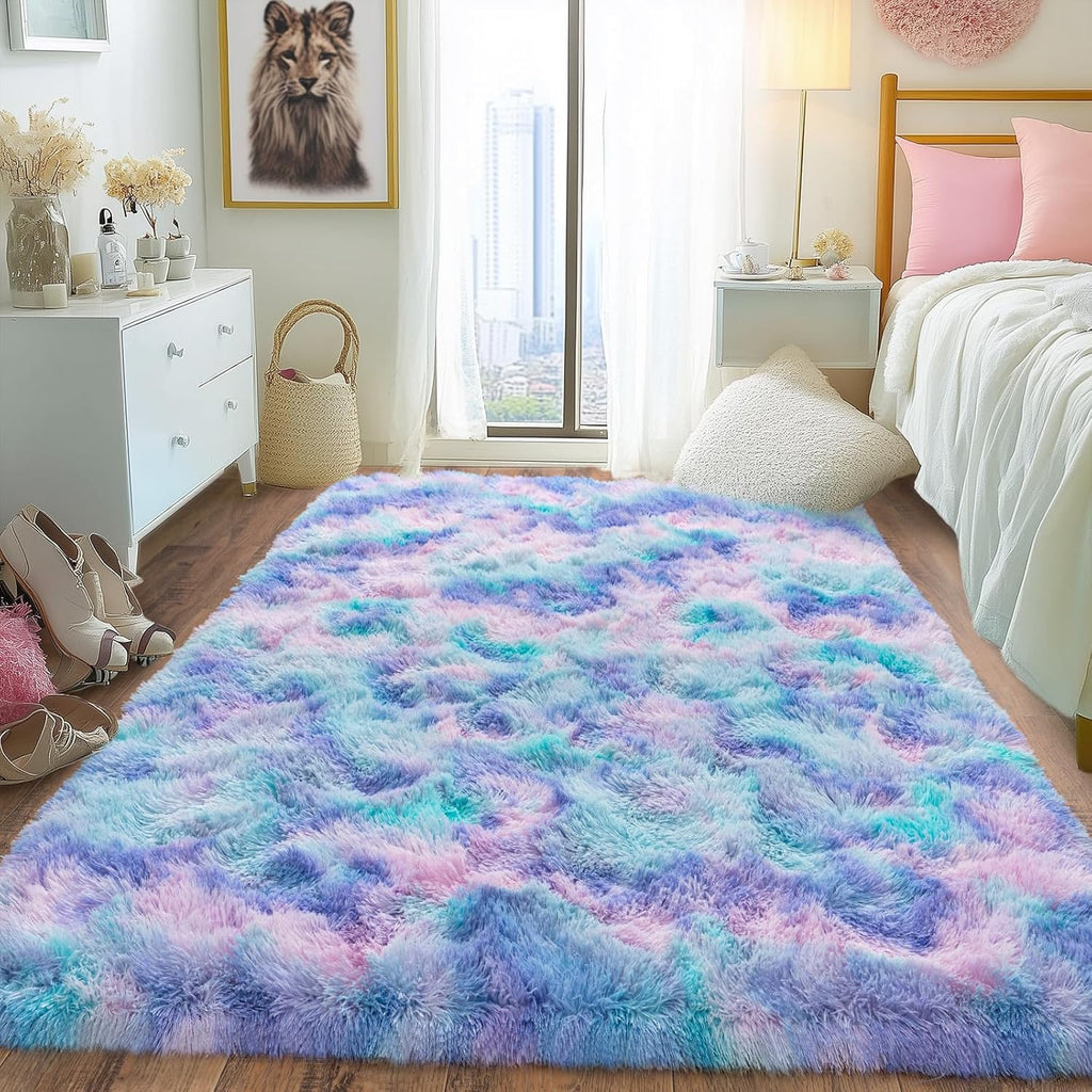 5x7ft Area Rugs for Bedroom, Soft Fluffy Shaggy Rug for Living Room Kids Room Home Decor