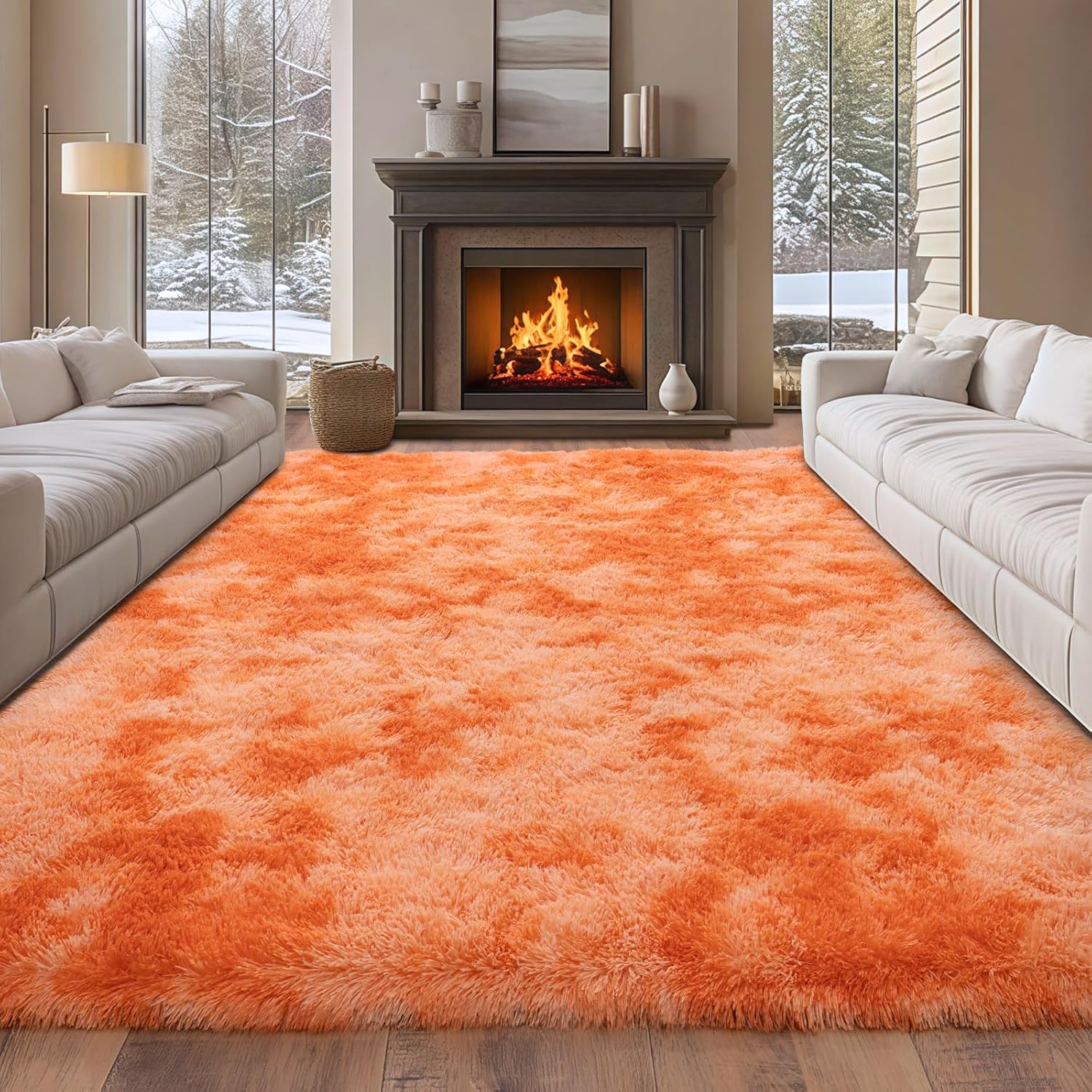 Super Soft Shaggy Rugs Fluffy Carpet, Modern Plush Area Rug for Living Room Bedroom Kids Room