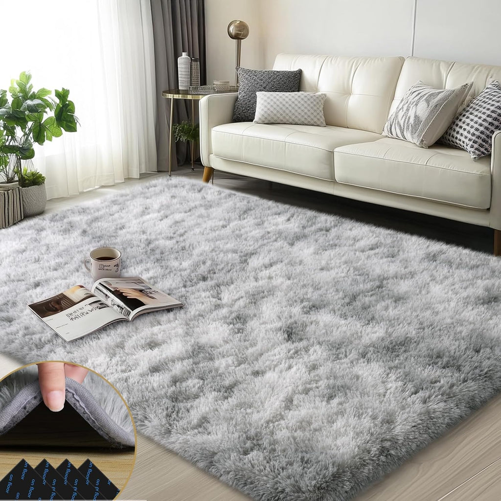 3x5 Fluffy Area Rugs for Living Room Bedroom, Soft Shag Kids Rug Small Carpet Home Decor