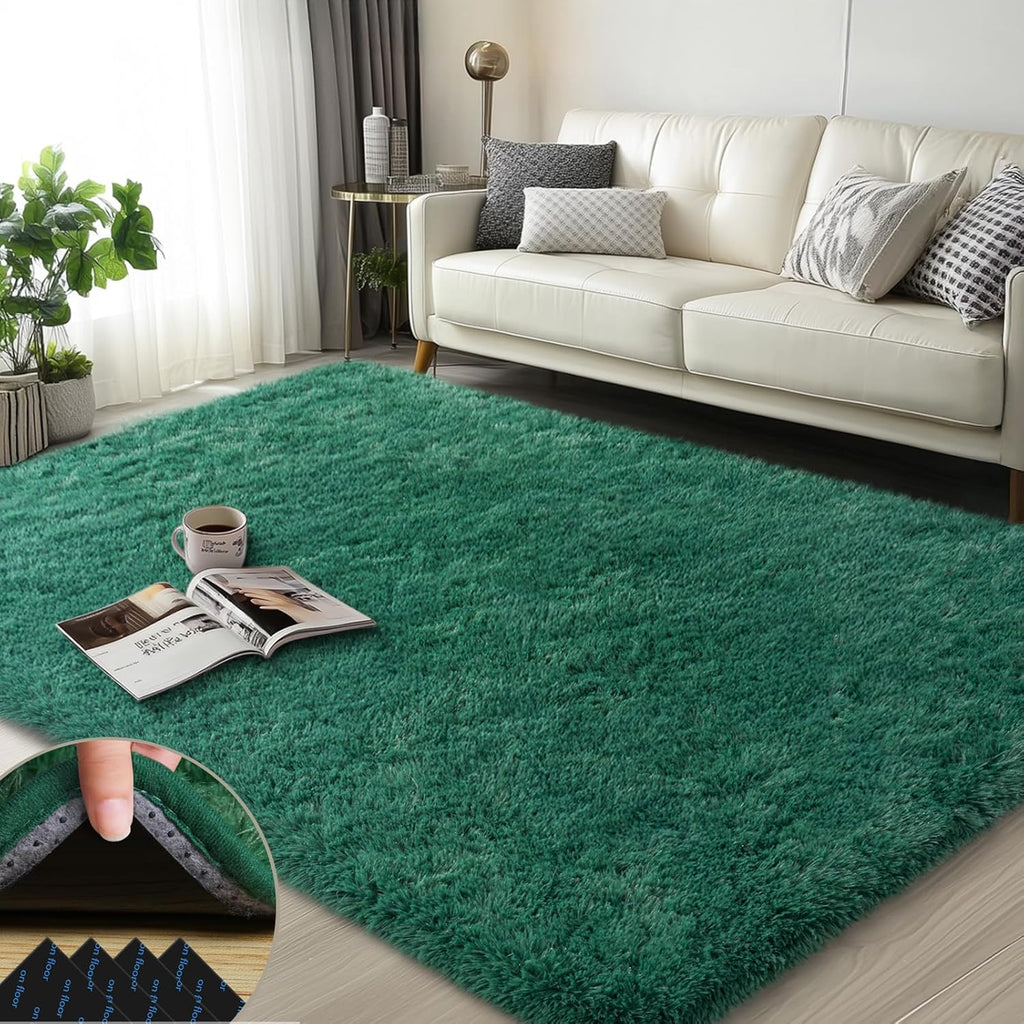 3x5 Fluffy Area Rugs for Living Room Bedroom, Soft Shag Kids Rug Small Carpet Home Decor