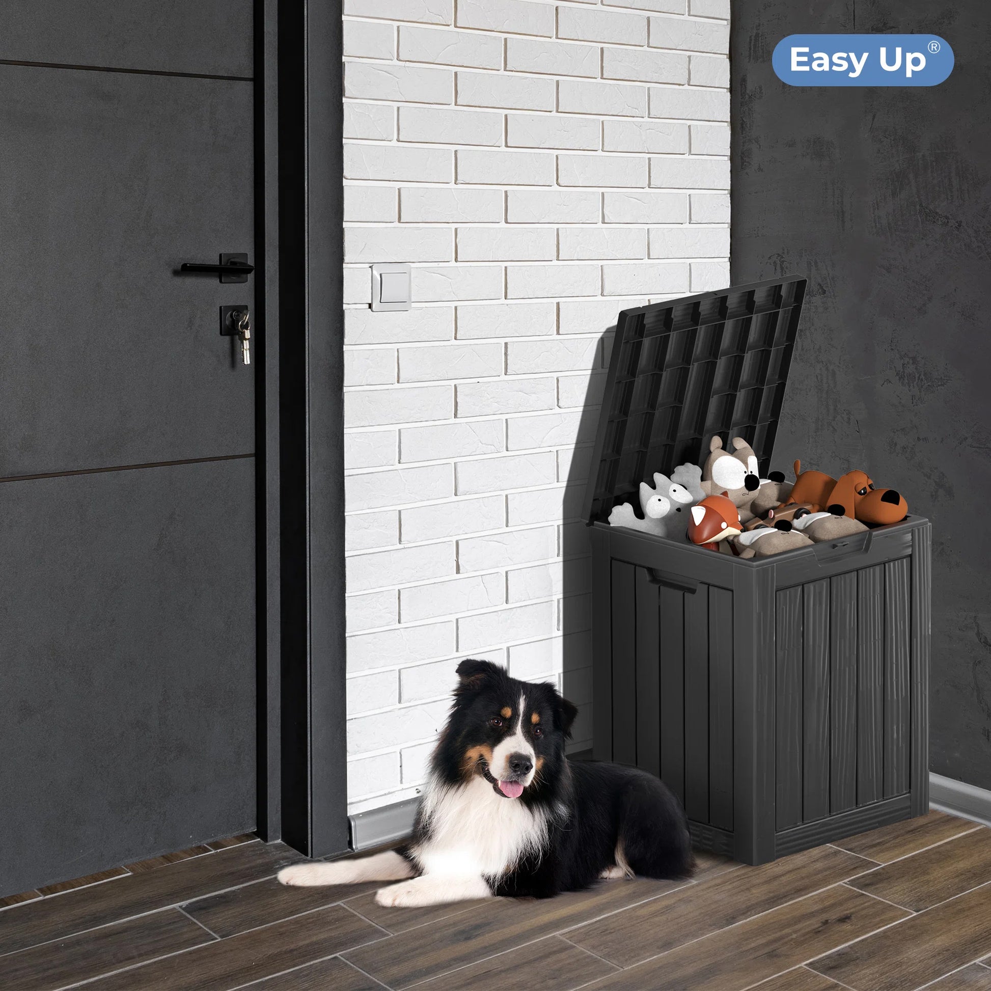 Chic Crate - 18.11'' W 28 Gallons Water Resistant Resin Lockable Deck Box