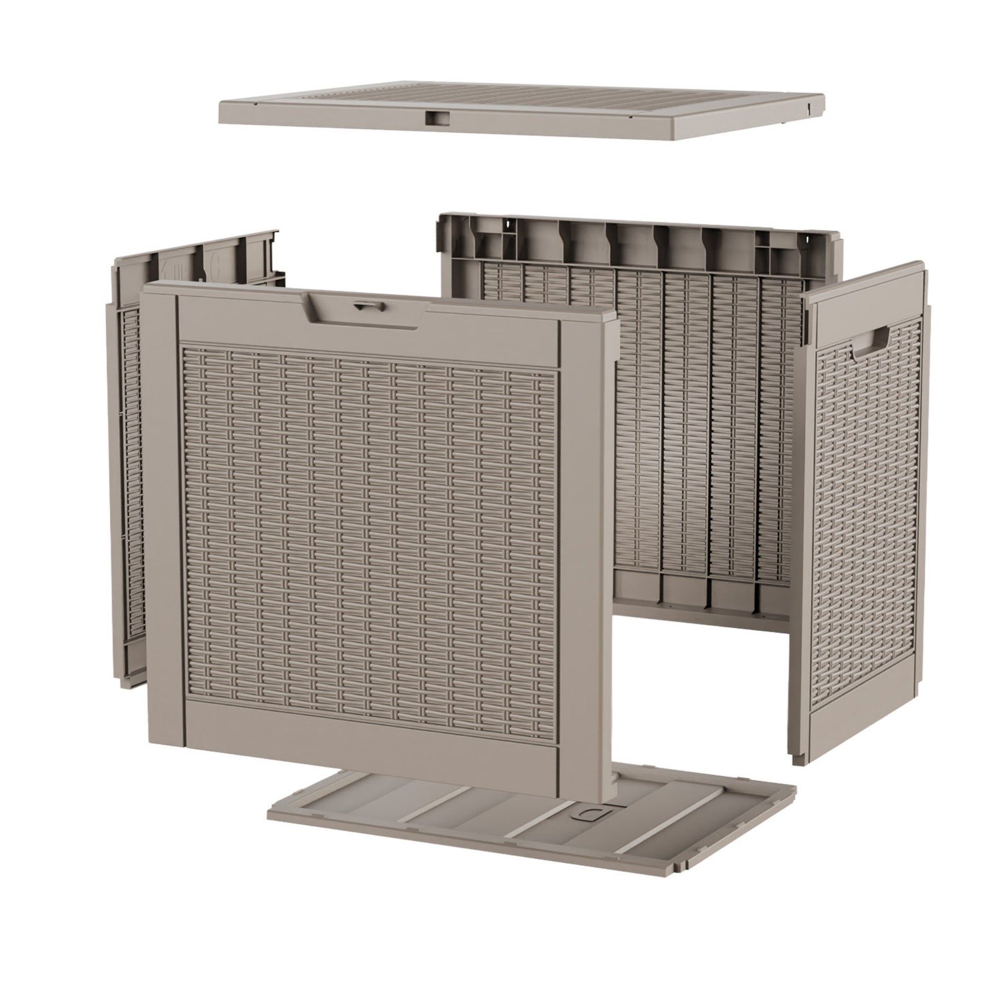Water Resistant Resin Lockable Deck Box