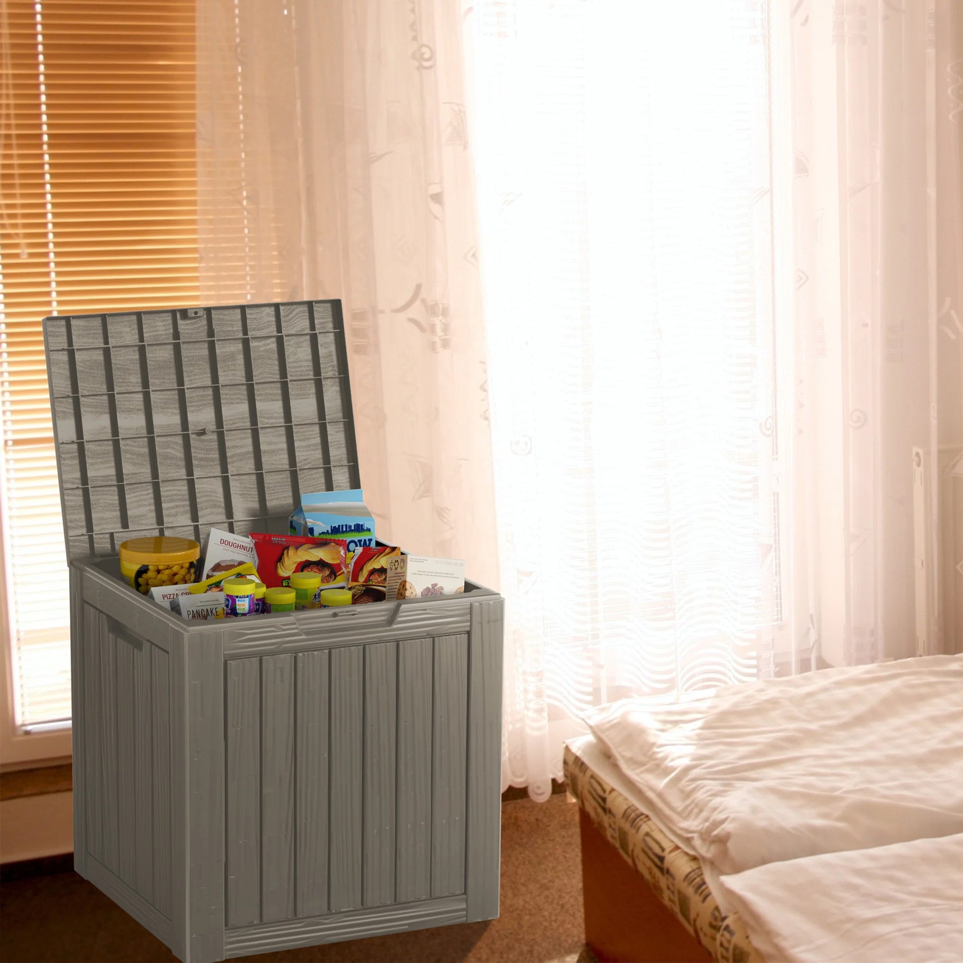 Chic Crate - 17.09'' W 30 Gallons Water Resistant Resin Lockable Deck Box